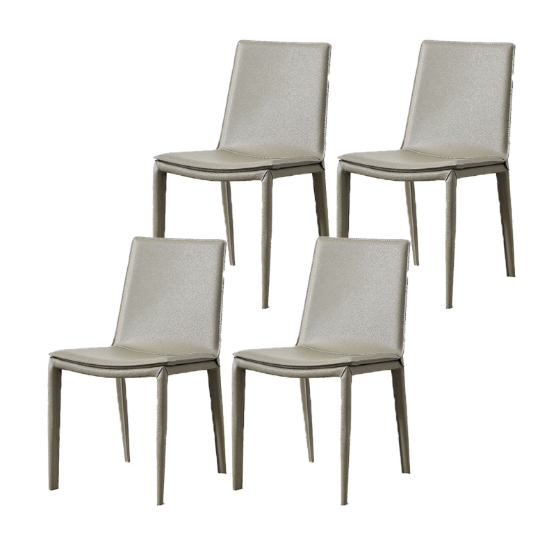 Modern Style Metal Dining Chair Dining Leather Room Chair for Home Use