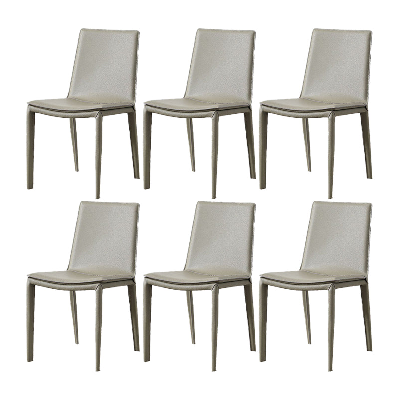 Modern Style Metal Dining Chair Dining Leather Room Chair for Home Use