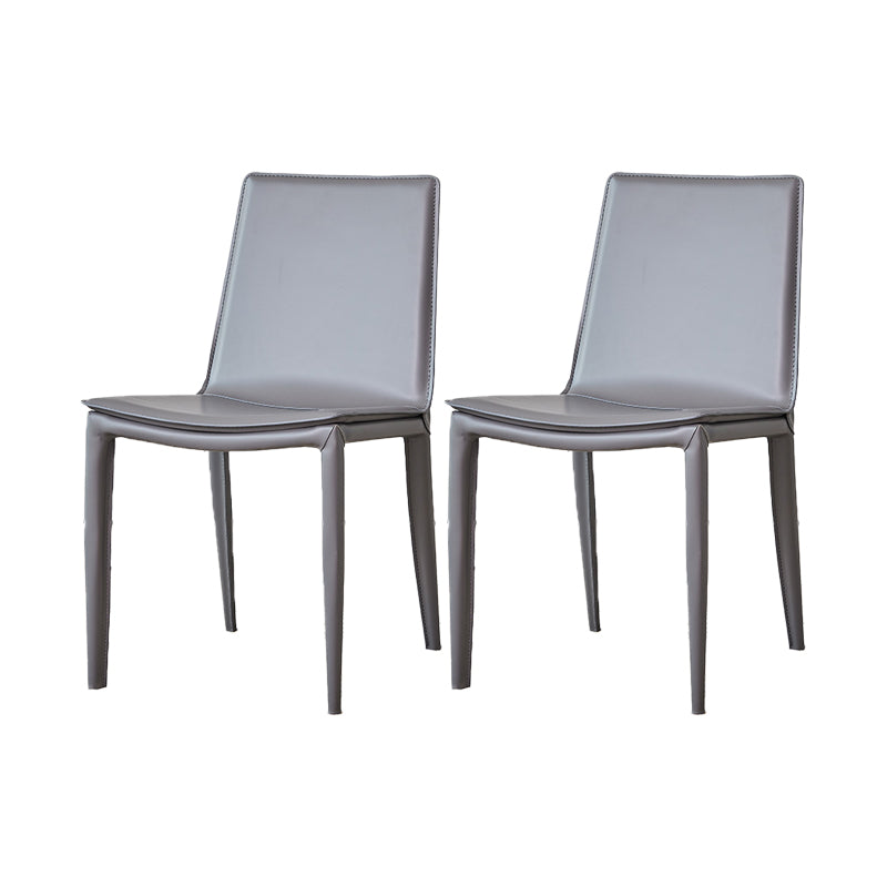 Modern Style Metal Dining Chair Dining Leather Room Chair for Home Use