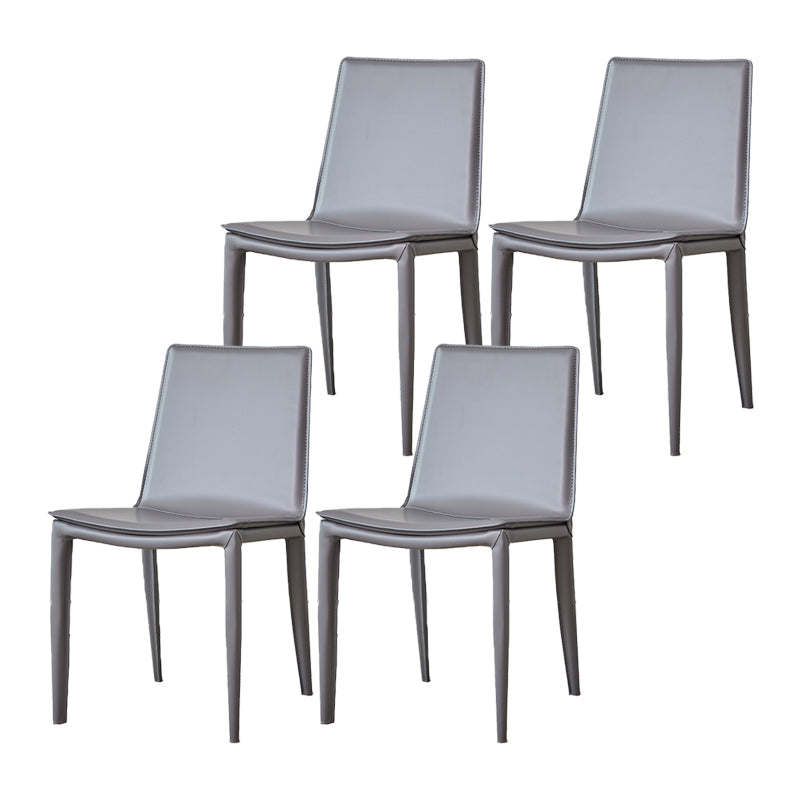 Modern Style Metal Dining Chair Dining Leather Room Chair for Home Use