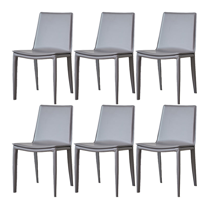 Modern Style Metal Dining Chair Dining Leather Room Chair for Home Use