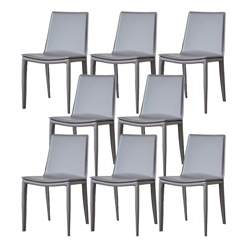 Modern Style Metal Dining Chair Dining Leather Room Chair for Home Use