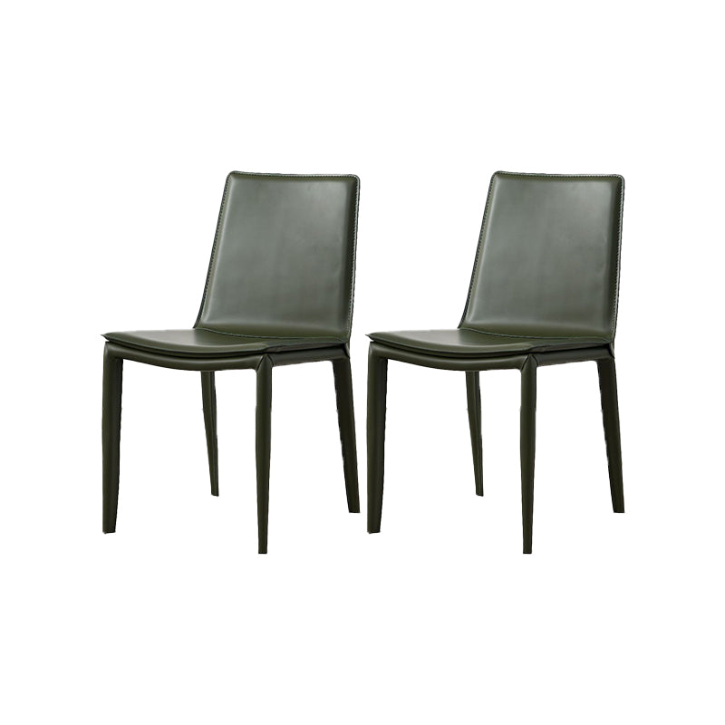 Modern Style Metal Dining Chair Dining Leather Room Chair for Home Use