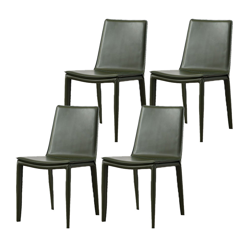 Modern Style Metal Dining Chair Dining Leather Room Chair for Home Use