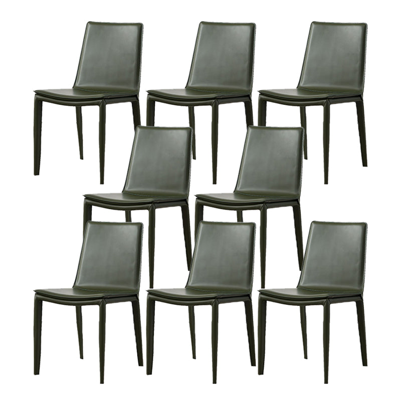 Modern Style Metal Dining Chair Dining Leather Room Chair for Home Use