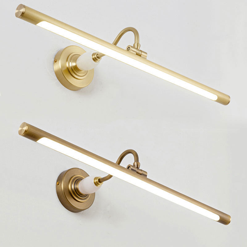 Metal Linear Shape Mirror Wall Light Modern 1-Light Mirror Wall Light Sconces