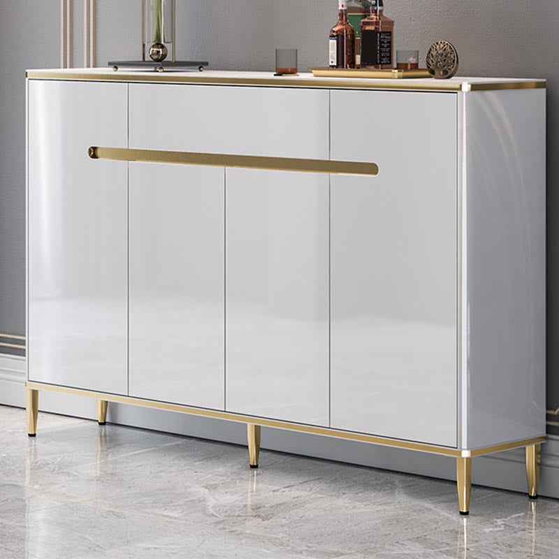 Glam Style Sideboard Sintered Stone Adjustable Shelving Sideboard for Living Room