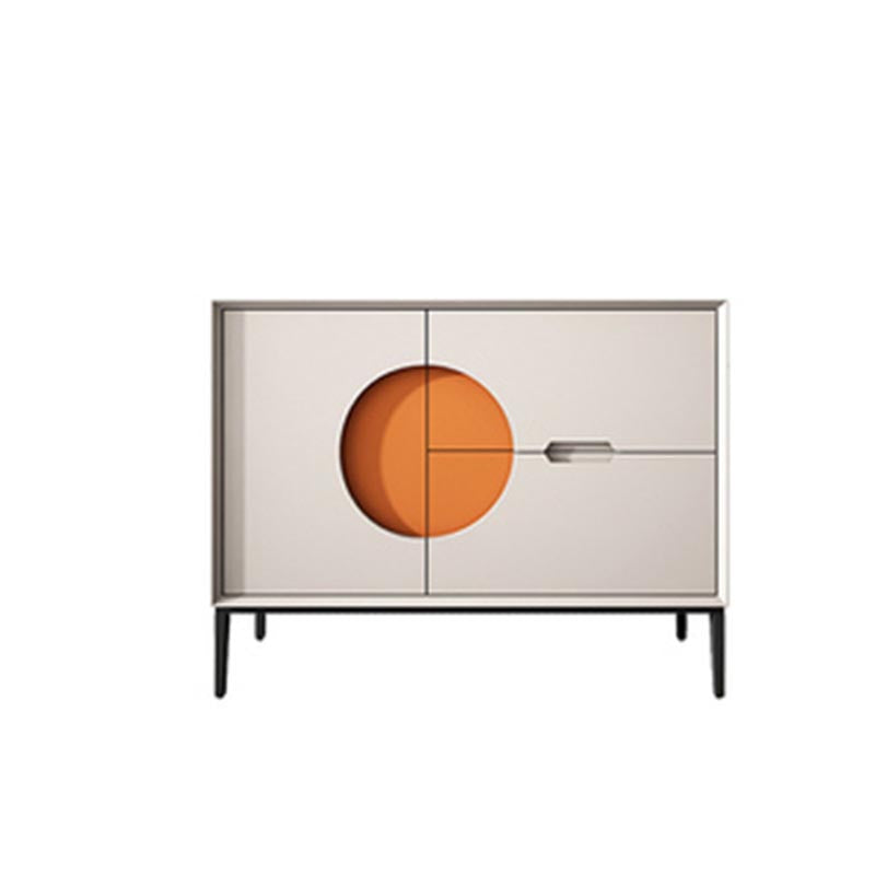 Glam Style Sideboard Wooden Dining Sideboard with Drawers for Living Room