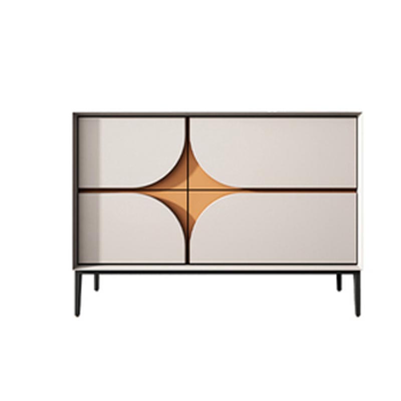 Glam Style Sideboard Wooden Dining Sideboard with Drawers for Living Room