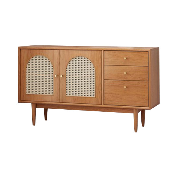 Wooden Storage Cabinet Luxury Style Sideboard with Drawers and Doors