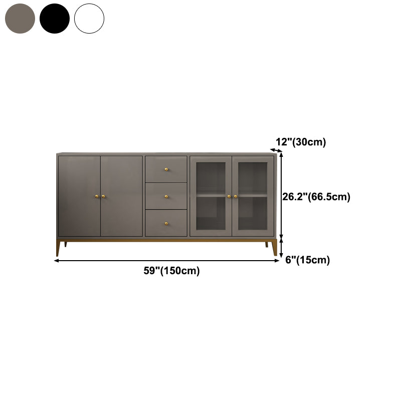 Rectangle Kitchen Sideboard Modern Wooden Storage Cabinet for Home