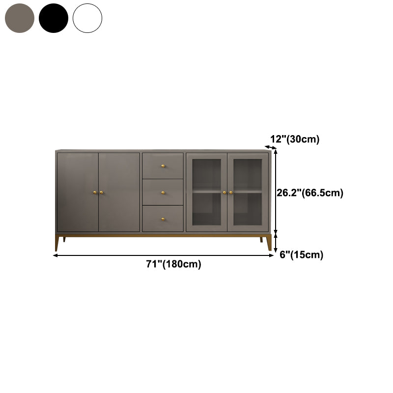 Rectangle Kitchen Sideboard Modern Wooden Storage Cabinet for Home