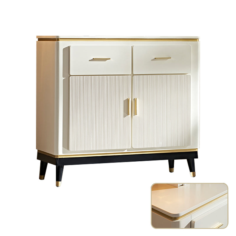 Glam Style Sideboard Wooden Dining Sideboard with Doors for Living Room