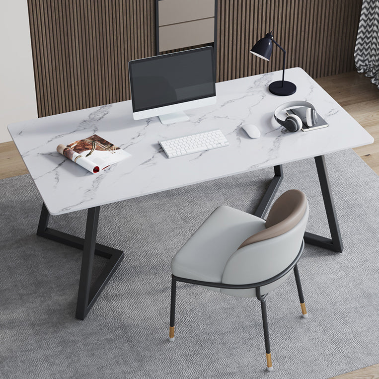 Rectangle Office Table Industrial Working Desk with Seld Base