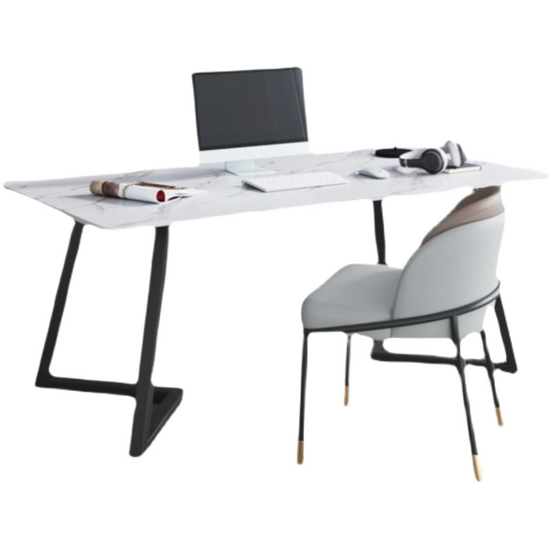 Rectangle Office Table Industrial Working Desk with Seld Base