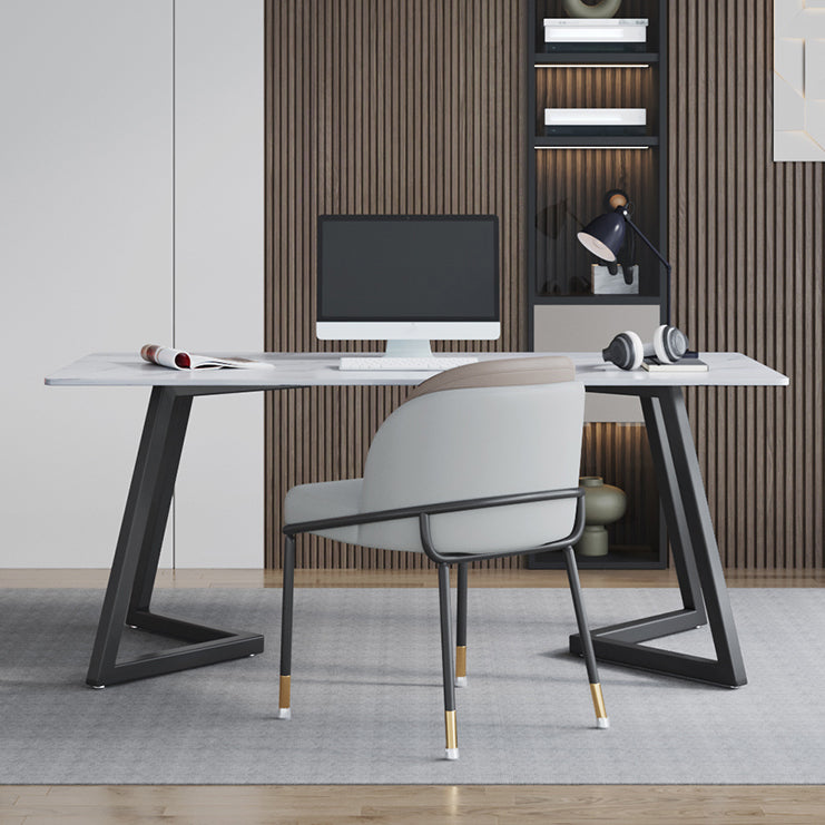 Rectangle Office Table Industrial Working Desk with Seld Base