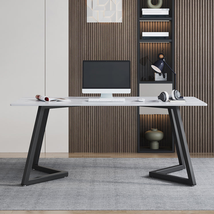 Rectangle Office Table Industrial Working Desk with Seld Base