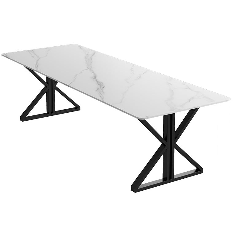 Rectangle Meeting Table Industrial Office Desk of Sintered Stone