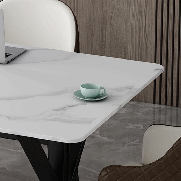 Rectangle Meeting Table Industrial Office Desk of Sintered Stone