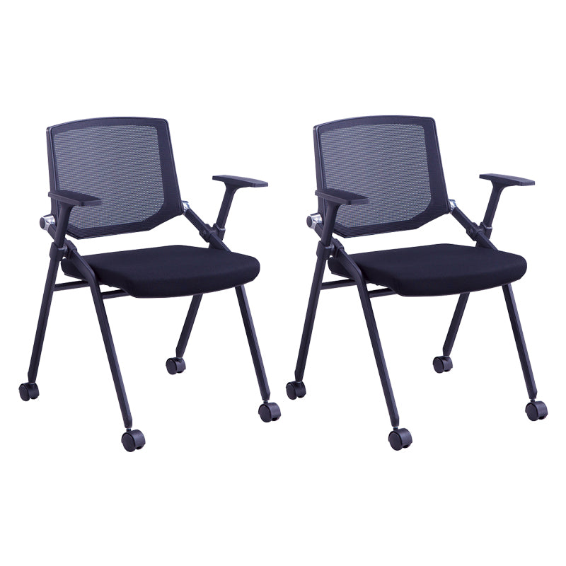 Modern Style Conference Chair with Mid Back Ergonomic Office Chair with Metal Frame