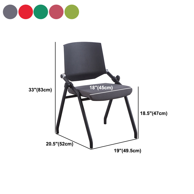 Modern Style Conference Chair with Mid Back Ergonomic Office Chair with Metal Frame