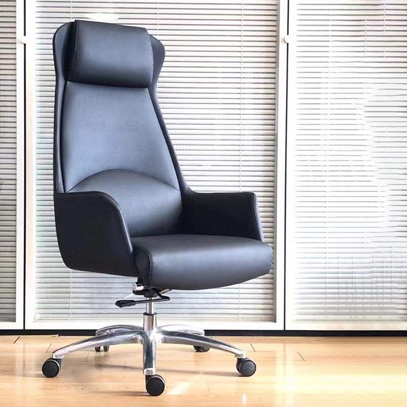 High Back Executive Office Chair Modern Faux Leather Task Chair with Swivel