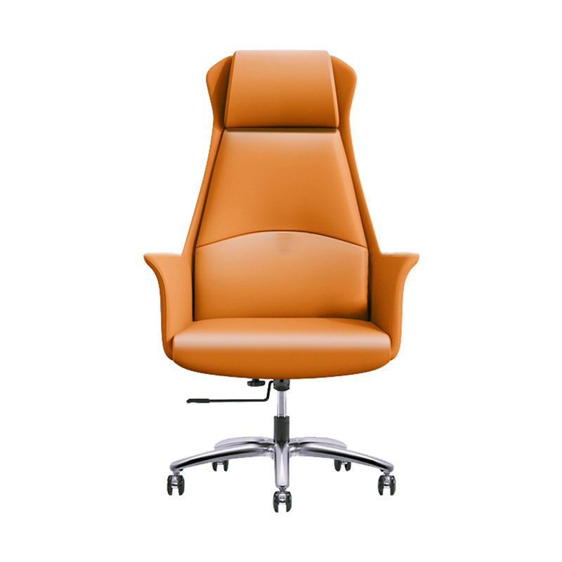 High Back Executive Office Chair Modern Faux Leather Task Chair with Swivel