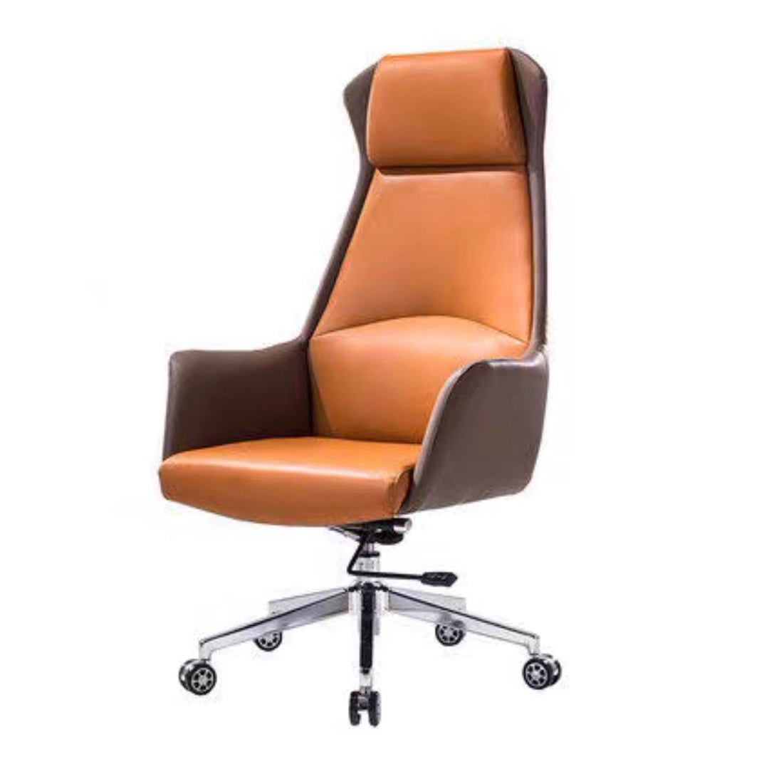 High Back Executive Office Chair Modern Faux Leather Task Chair with Swivel