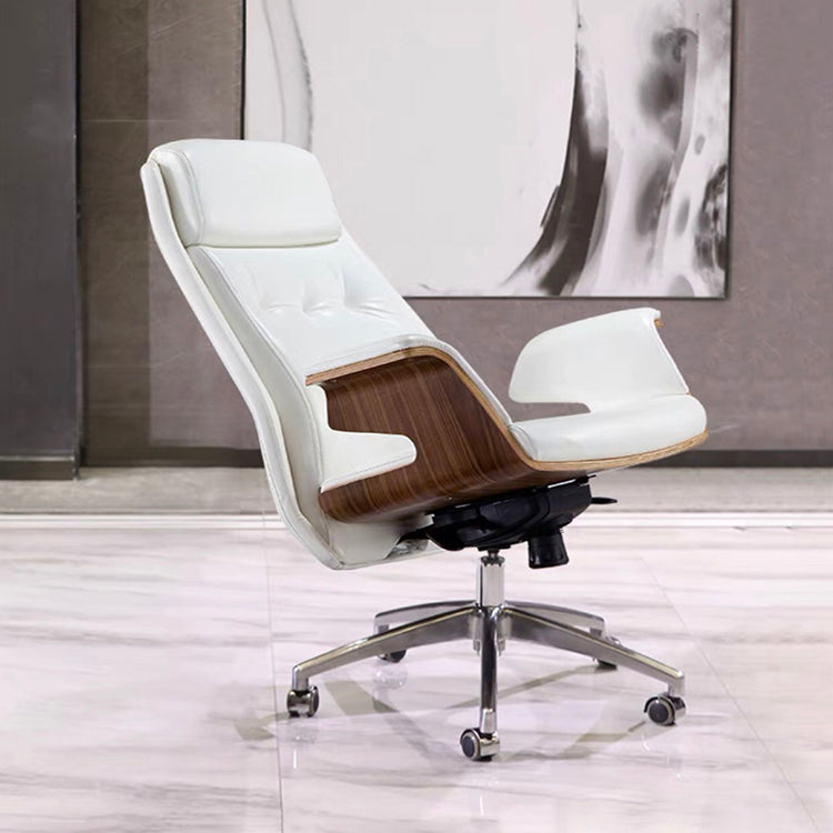 High Back Arm Working Chair Modern Faux Leather Executive Chair