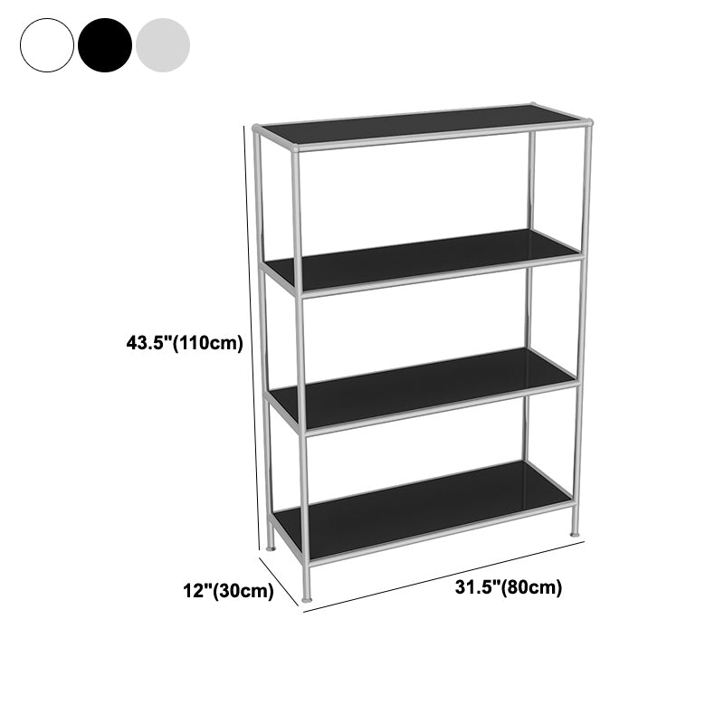 43.31"H Bookcase Open Back Contemporary Style Bookshelf for Home Office