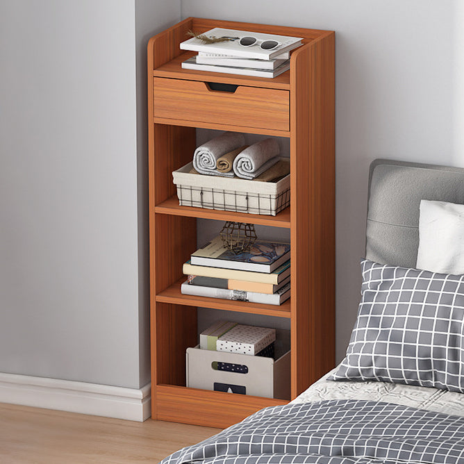 Vertical Shelf Bookcase With Shelves Closed Back Bookshelf for Office