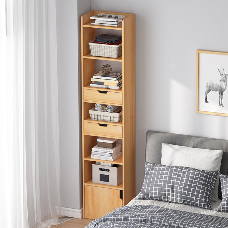 Vertical Shelf Bookcase With Shelves Closed Back Bookshelf for Office