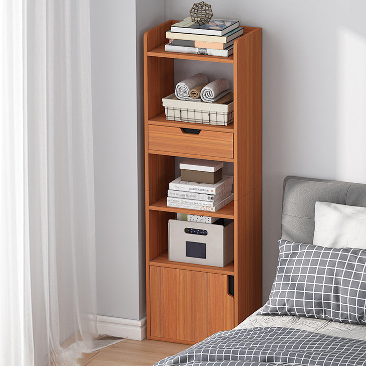 Vertical Shelf Bookcase With Shelves Closed Back Bookshelf for Office