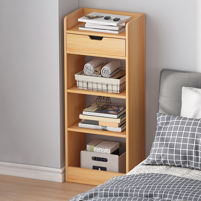 Vertical Shelf Bookcase With Shelves Closed Back Bookshelf for Office