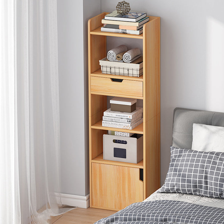 Vertical Shelf Bookcase With Shelves Closed Back Bookshelf for Office