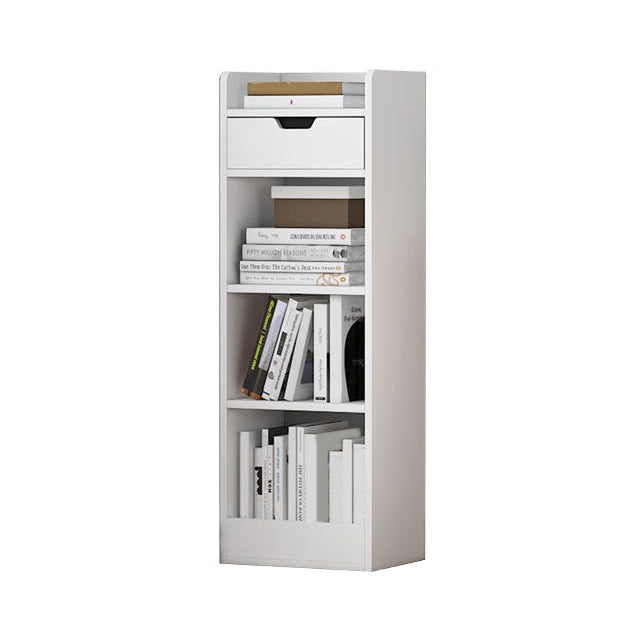 Vertical Shelf Bookcase With Shelves Closed Back Bookshelf for Office