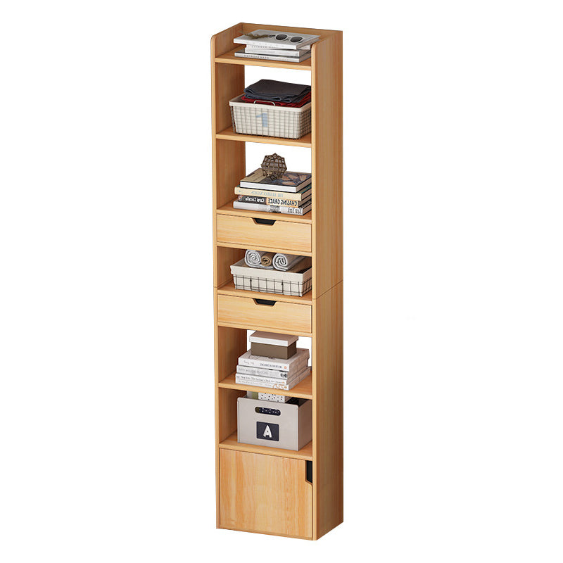 Vertical Shelf Bookcase With Shelves Closed Back Bookshelf for Office