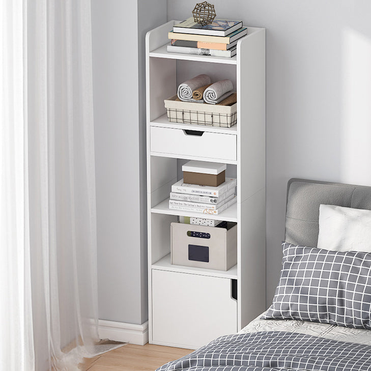 Vertical Shelf Bookcase With Shelves Closed Back Bookshelf for Office