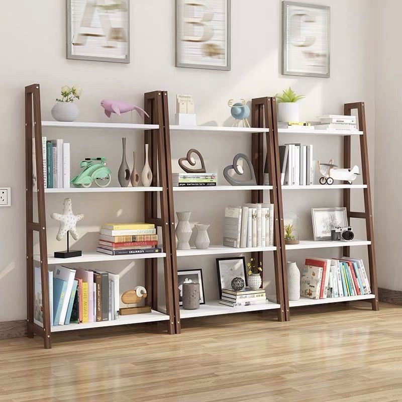 Contemporary Style Bookshelf Open Back Bookcase for Study Room and Office