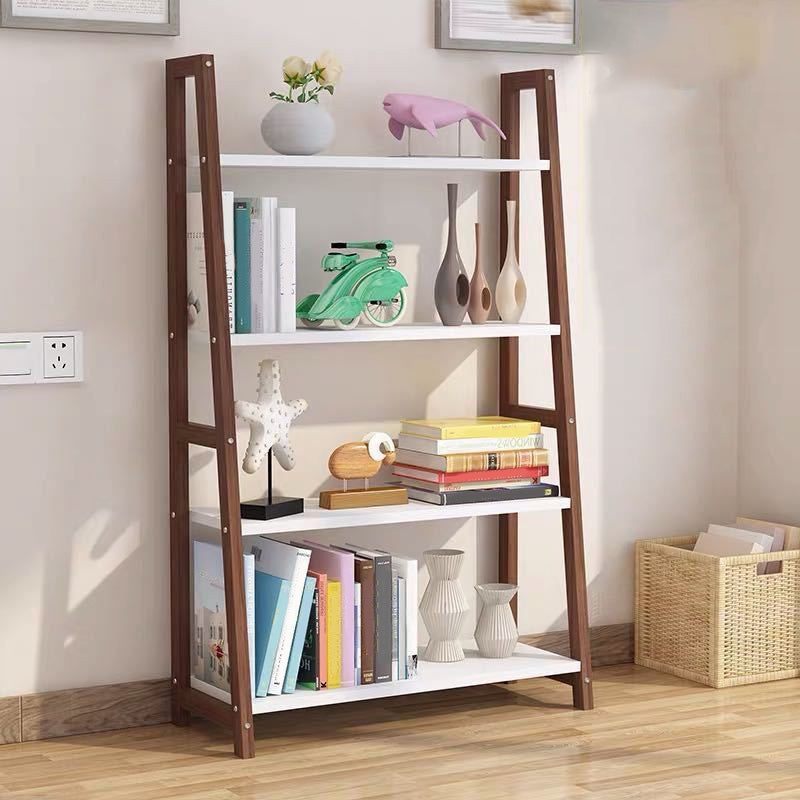 Contemporary Style Bookshelf Open Back Bookcase for Study Room and Office