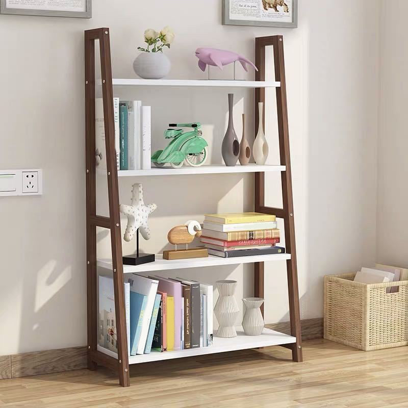 Contemporary Style Bookshelf Open Back Bookcase for Study Room and Office