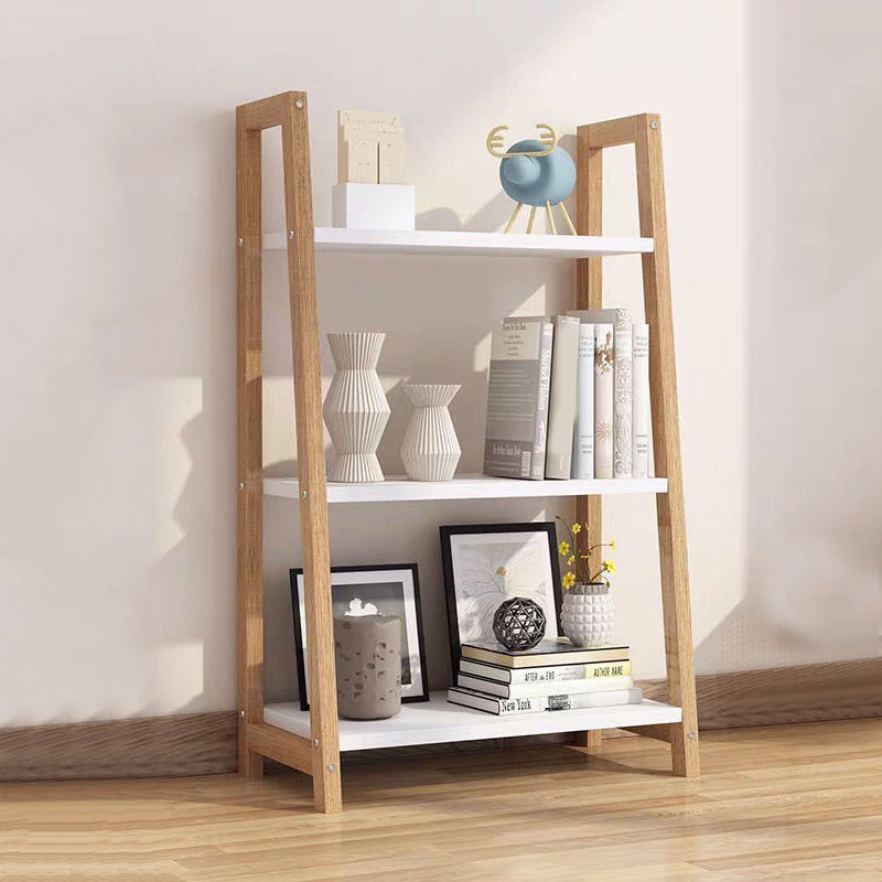 Contemporary Style Bookshelf Open Back Bookcase for Study Room and Office