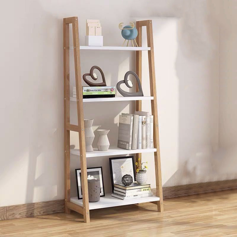 Contemporary Style Bookshelf Open Back Bookcase for Study Room and Office