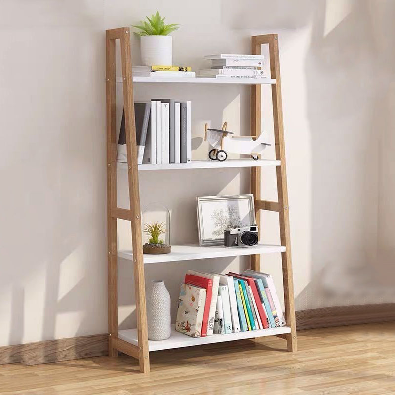 Contemporary Style Bookshelf Open Back Bookcase for Study Room and Office