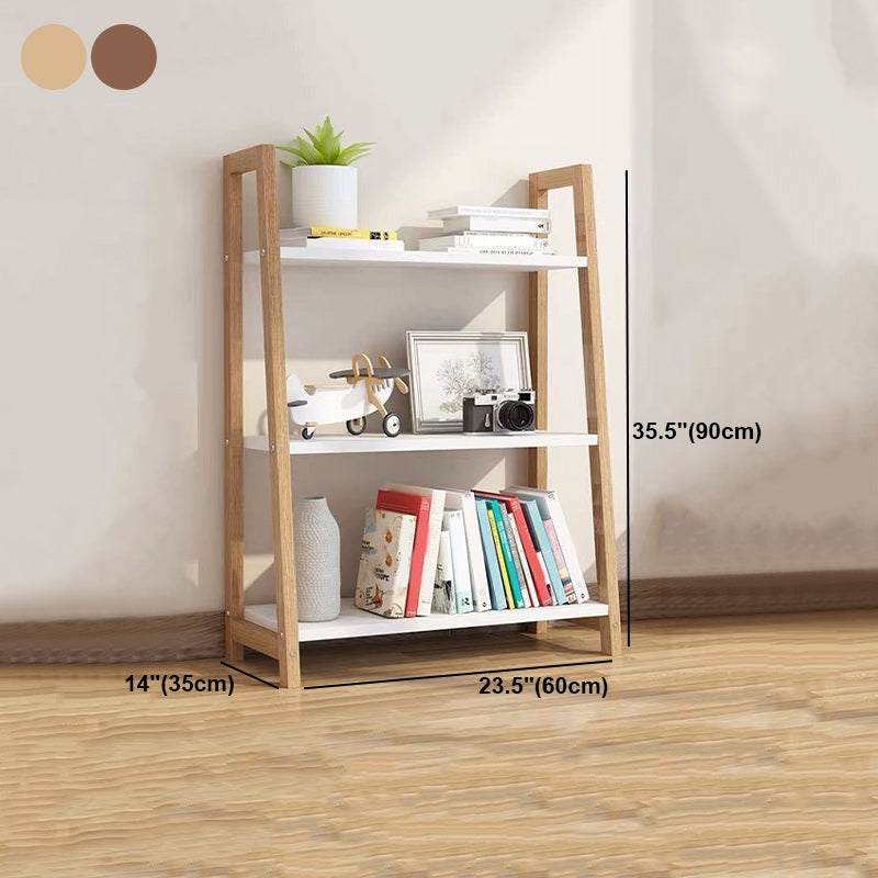 Contemporary Style Bookshelf Open Back Bookcase for Study Room and Office