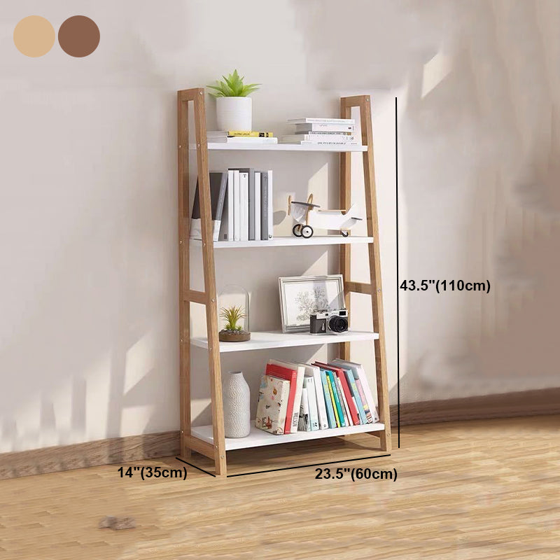 Contemporary Style Bookshelf Open Back Bookcase for Study Room and Office