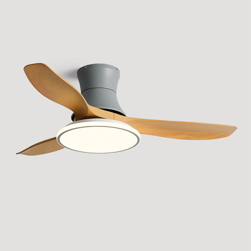 Kids Style Round Ceiling Fan Lighting Metal Single Light Ceiling Fan Lamp for Living Room