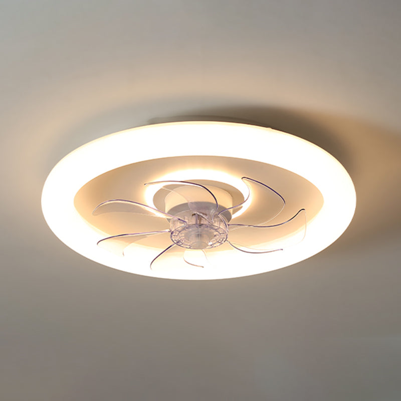 2 Light Ceiling Fan Lighting Modern Style Metal Ceiling Fan Light for Living Room