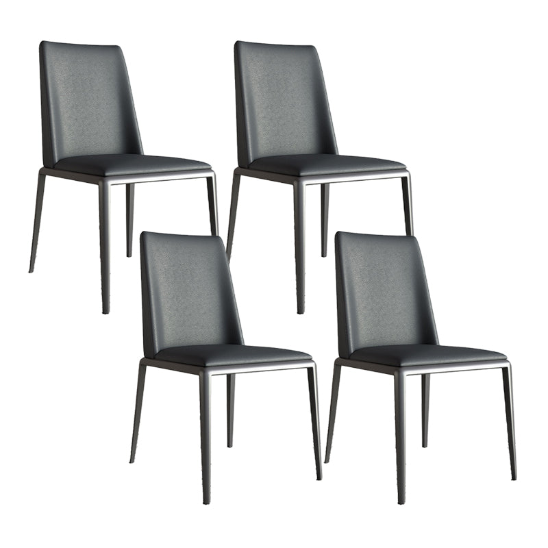 Contemporary Leather Dining Room Chairs Metal Dining Chairs for Home Use