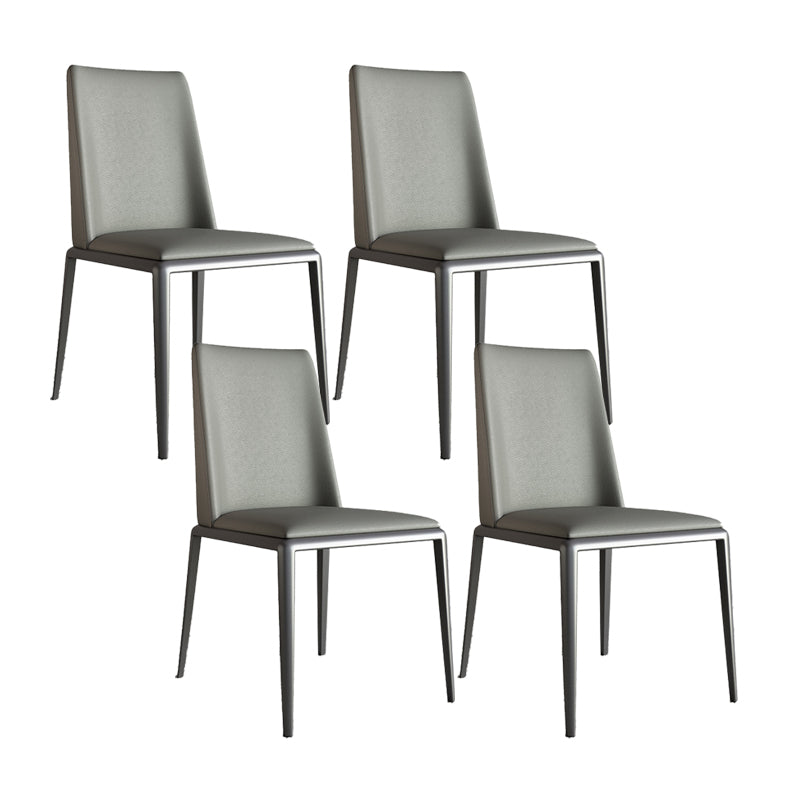 Contemporary Leather Dining Room Chairs Metal Dining Chairs for Home Use